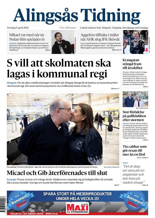 Alingsås Tidning 9.4.2026