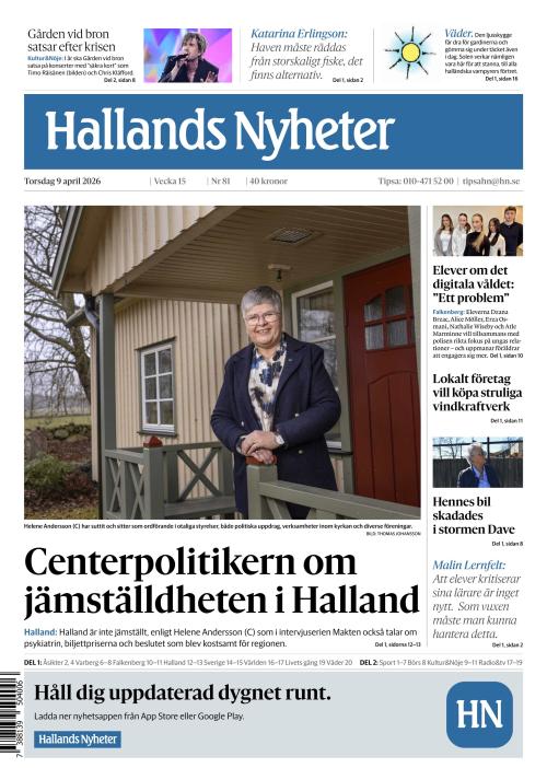 Hallands Nyheter 9.4.2026