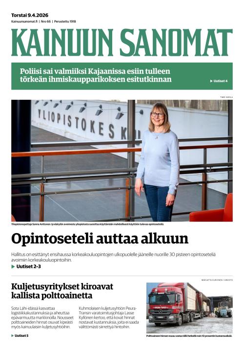 Kainuun Sanomat 9.4.2026