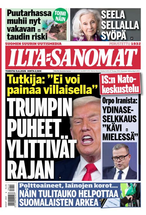 Ilta-Sanomat 9.4.2026