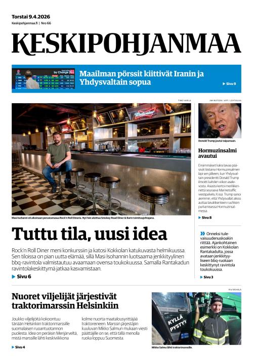 Keskipohjanmaa 9.4.2026