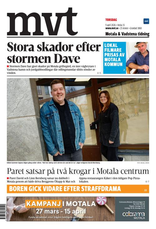 Motala Vadstena Tidning 9.4.2026