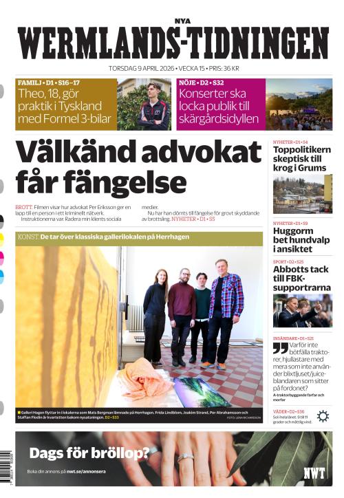 Nya Wermlands-Tidningen 9.4.2026