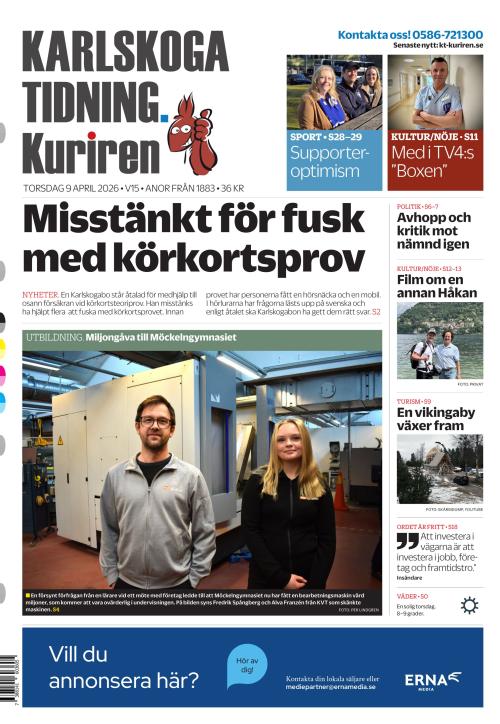 Karlskoga Tidning-Kuriren 9.4.2026