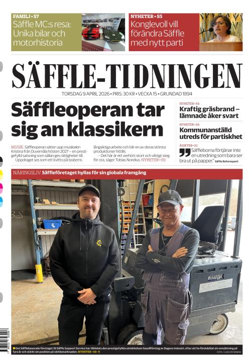 Säffle-Tidningen 9.4.2026