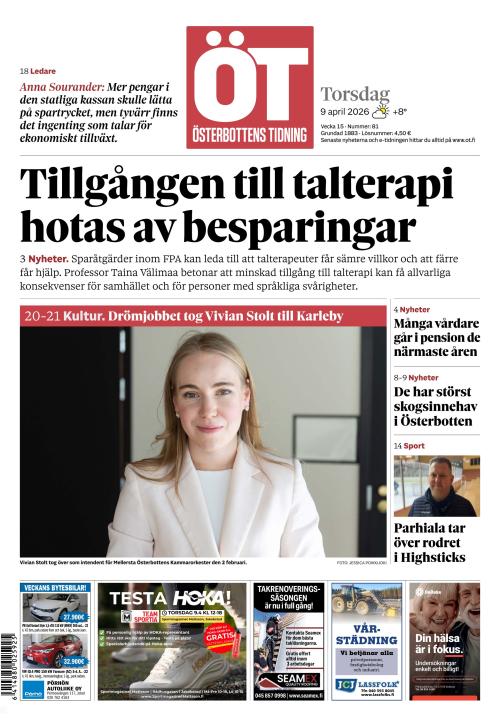 Österbottens Tidning 9.4.2026
