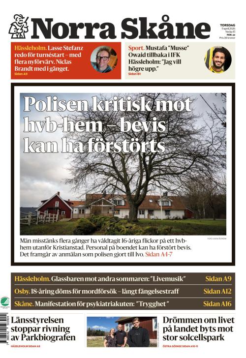 Norra Skåne 9.4.2026