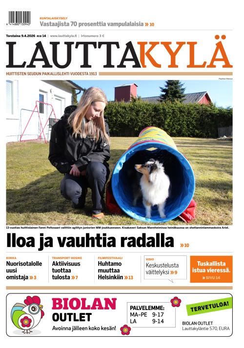 Lauttakylä-lehti 9.4.2026
