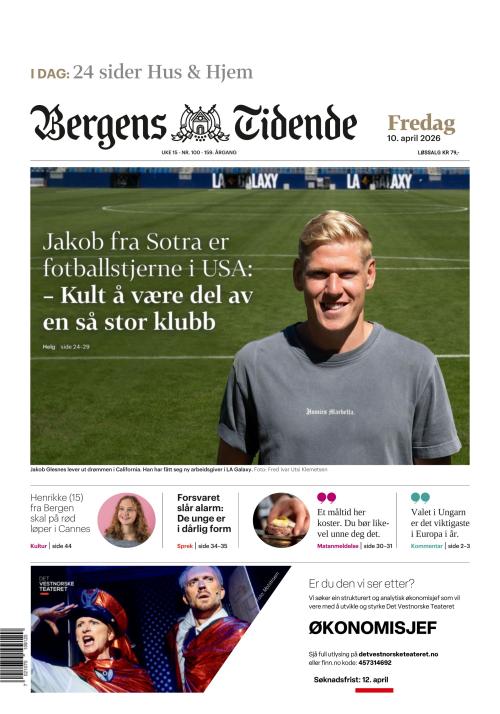 Bergens Tidende 10.4.2026