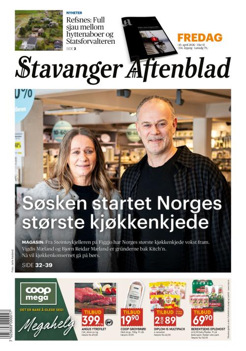 Stavanger Aftenblad 10.4.2026