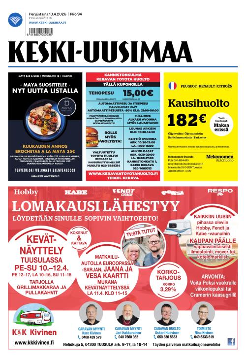 Keski-Uusimaa 10.4.2026