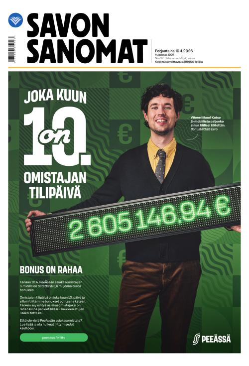 Savon Sanomat 10.4.2026