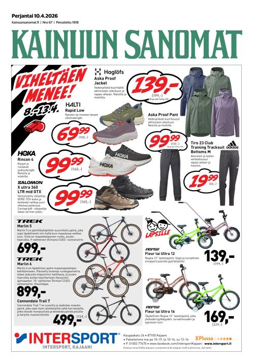 Kainuun Sanomat 10.4.2026
