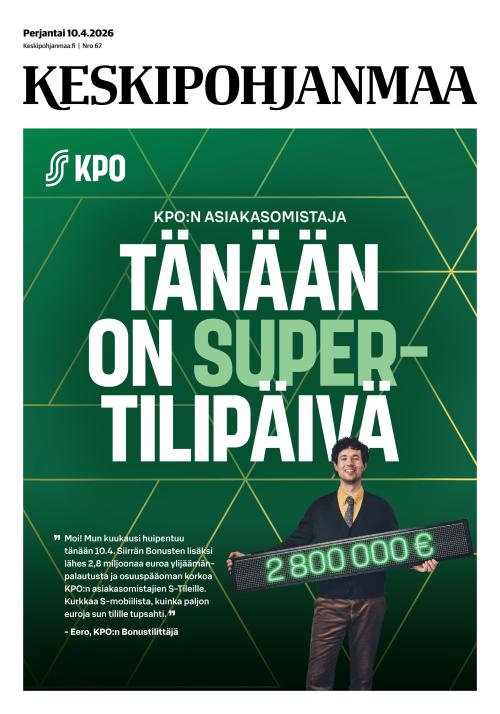 Keskipohjanmaa 10.4.2026