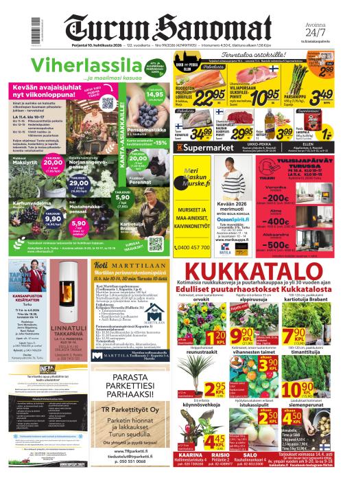 Turun Sanomat 10.4.2026