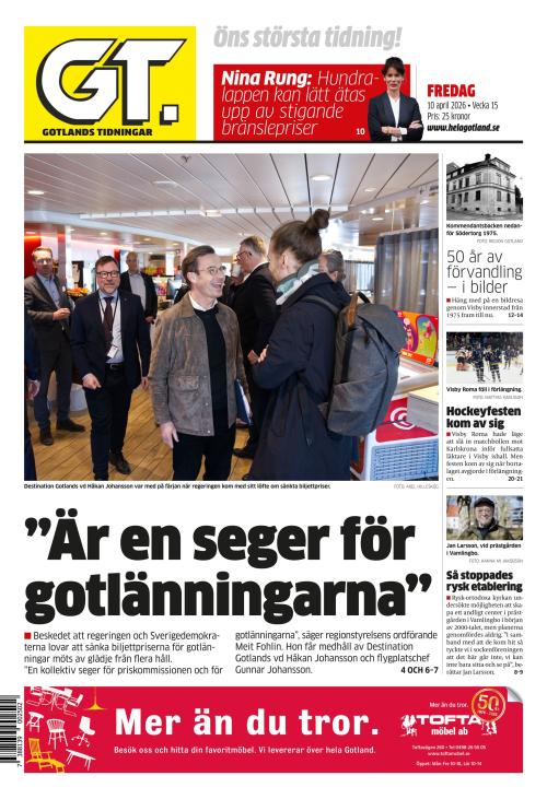 Gotlands Tidningar 10.4.2026