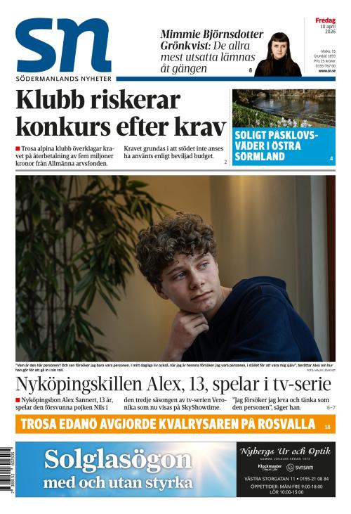 Södermanlands Nyheter 10.4.2026