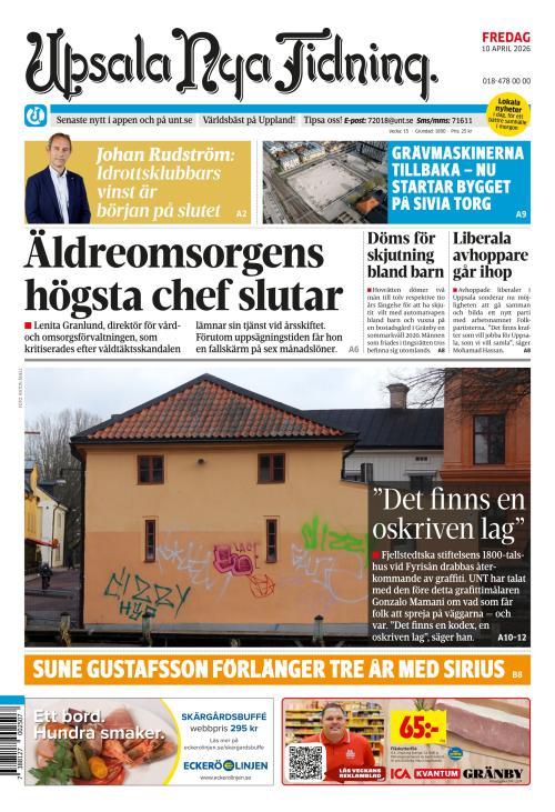 Upsala Nya Tidning 10.4.2026