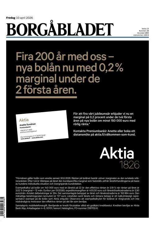 Borgåbladet 10.4.2026
