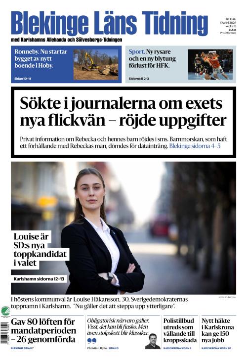 Blekinge Läns Tidning 10.4.2026