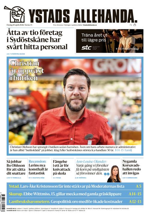 Ystads Allehanda 10.4.2026