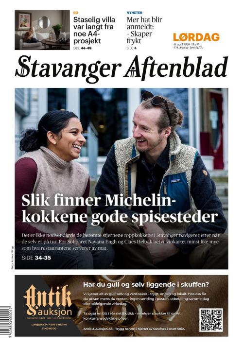 Stavanger Aftenblad 11.4.2026