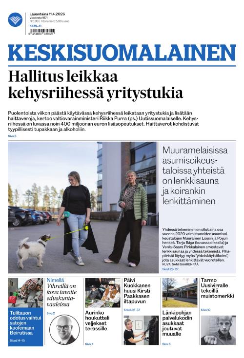 Keskisuomalainen 11.4.2026