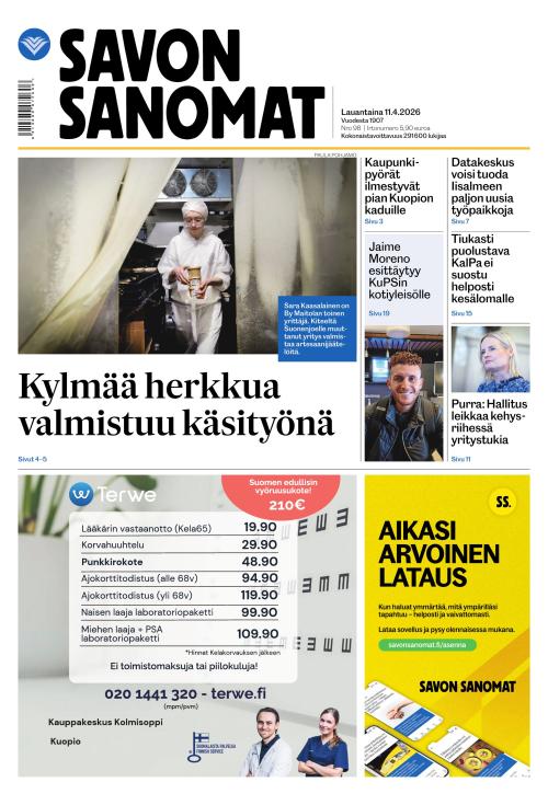 Savon Sanomat 11.4.2026