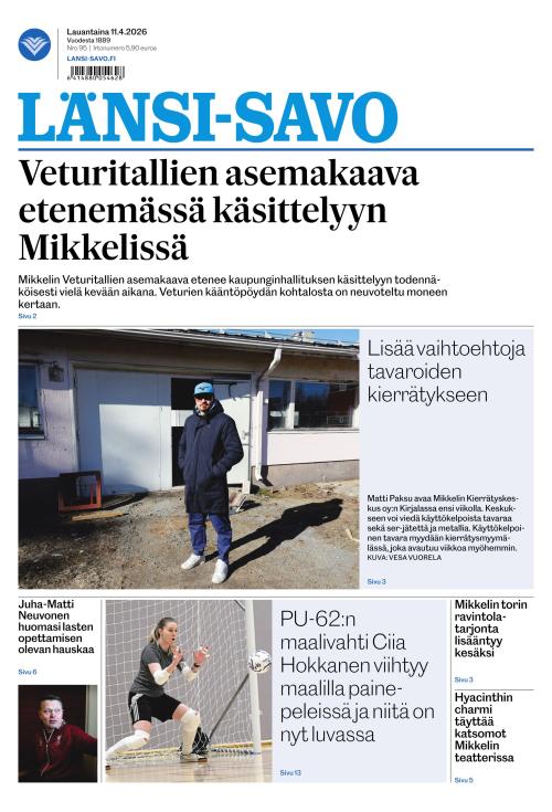 Länsi-Savo 11.4.2026