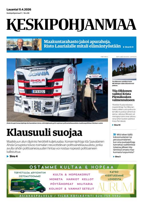 Keskipohjanmaa 11.4.2026