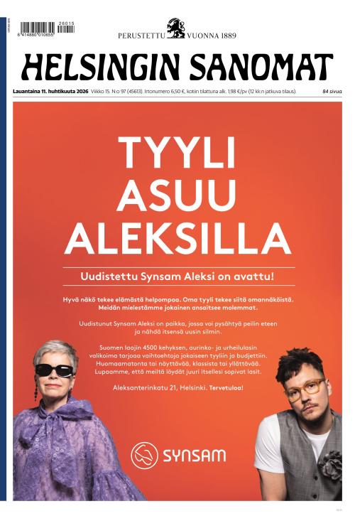 Helsingin Sanomat 11.4.2026