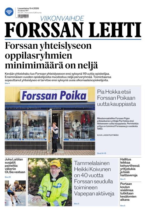 Forssan Lehti 11.4.2026