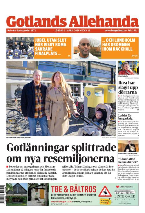 Gotlands Allehanda 11.4.2026