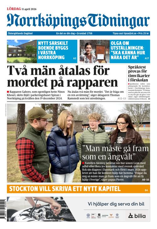 Norrköpings Tidningar 11.4.2026