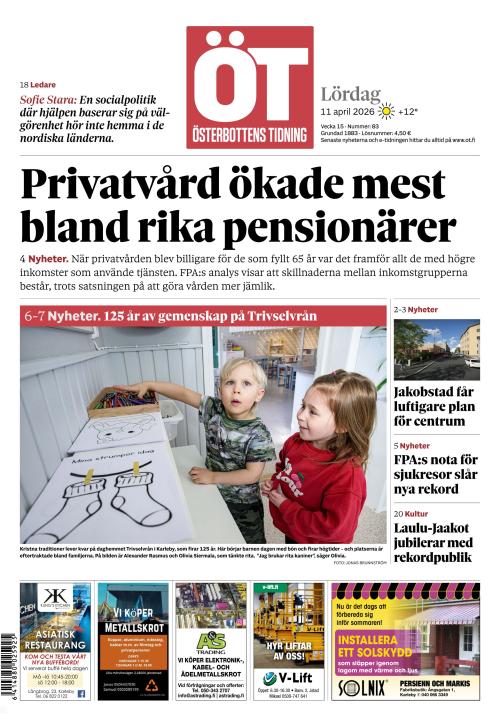 Österbottens Tidning 11.4.2026