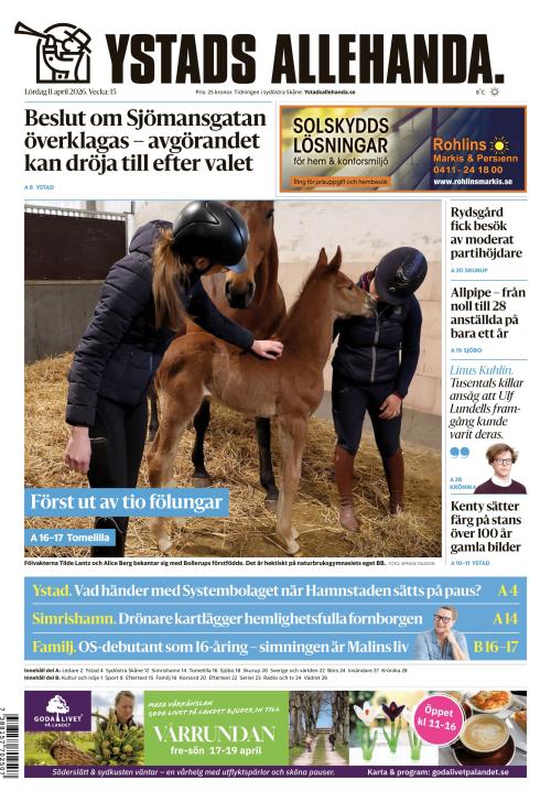 Ystads Allehanda 11.4.2026