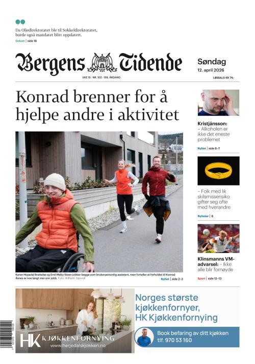 Bergens Tidende 12.4.2026