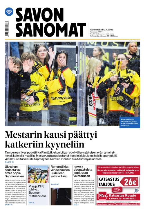 Savon Sanomat 12.4.2026