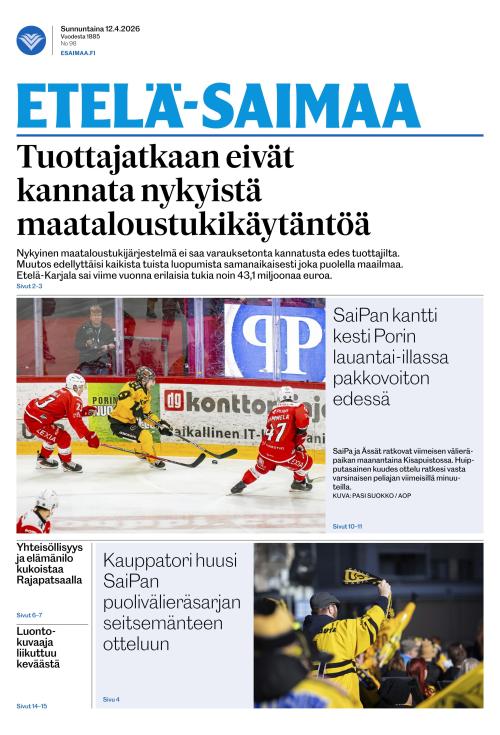 Etelä-Saimaa 12.4.2026