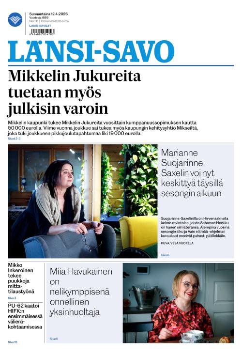 Länsi-Savo 12.4.2026