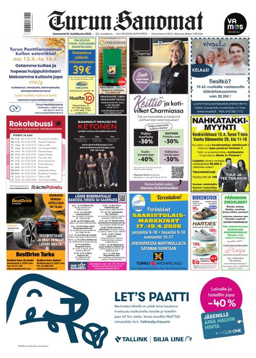 Turun Sanomat 12.4.2026