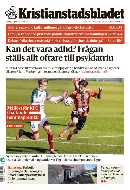 Kristianstadsbladet 12.4.2026