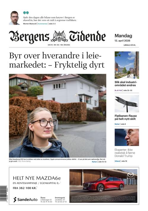 Bergens Tidende 13.4.2026