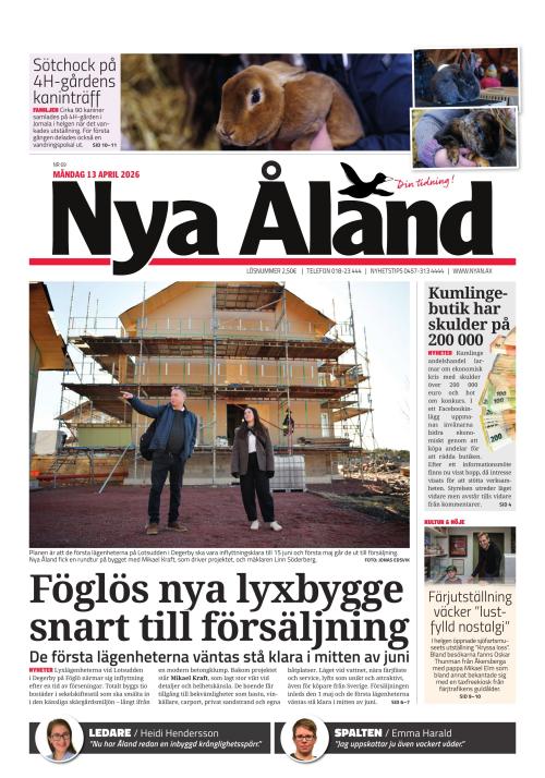 Nya Åland 13.4.2026