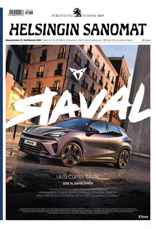 Helsingin Sanomat 13.4.2026