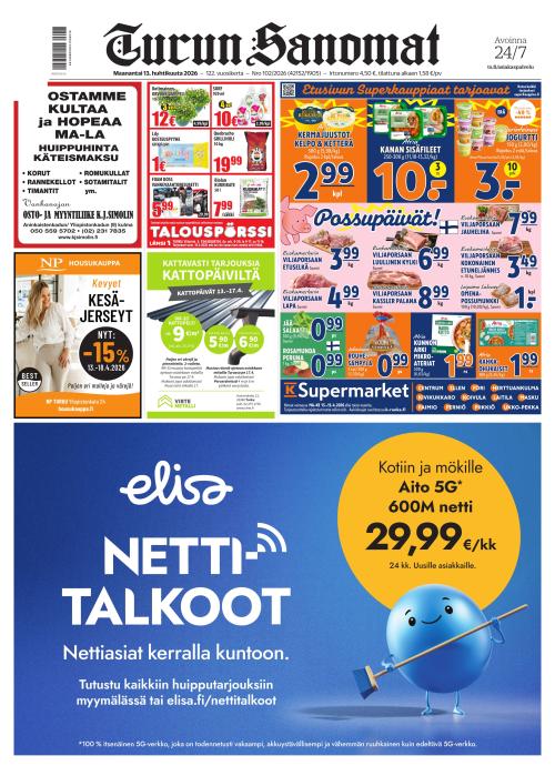 Turun Sanomat 13.4.2026