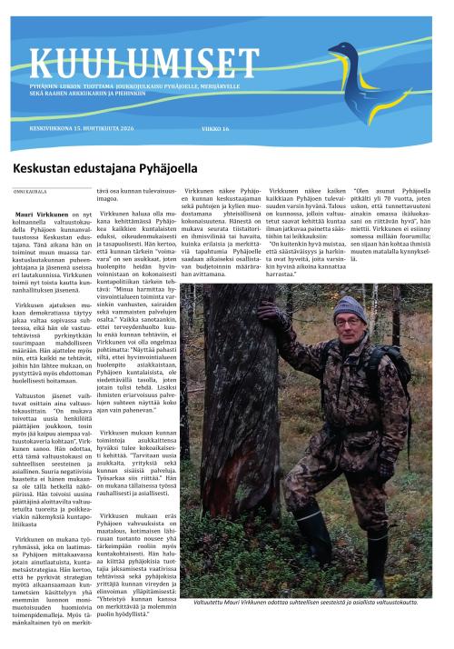 Pyhäjoen Kuulumiset 13.4.2026