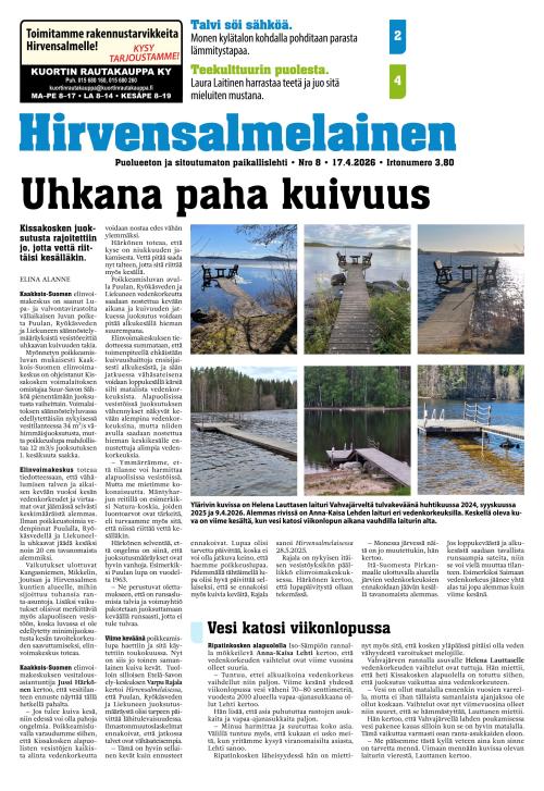 Hirvensalmelainen 17.4.2026