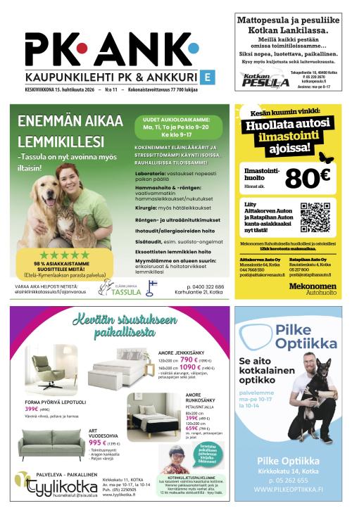 Kaupunkilehti Ankkuri 15.4.2026