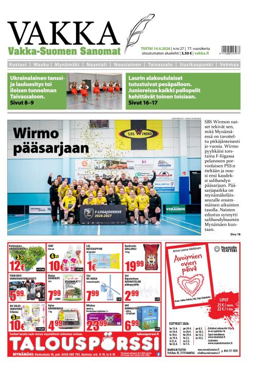 Vakka-Suomen Sanomat 14.4.2026
